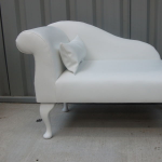 Mini White Chaise Longue