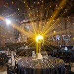 Hanging Silver or Gold Mirror Ball Centerpiece