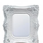 Ornate Table Plan Mirror (White)