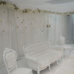 White Ornate Couch