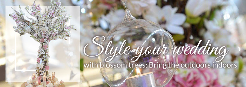Style your wedding with blossom trees