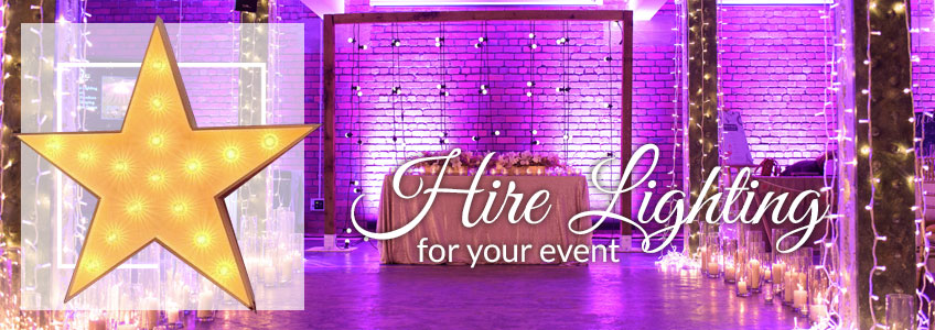 Hire lighting for your event