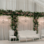 Triple Foliage & Floral Arch