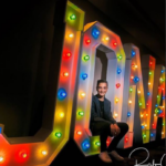 6ft LIGHT UP LETTERS - COLOURED BULBs