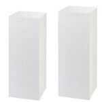 White Acrylic Plinths (Pair)