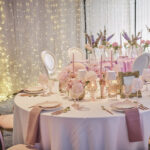 Pink Glass Lamp T-light Holder