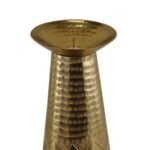 Gold Pillar Candle Holder