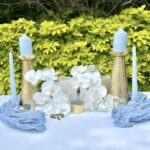Gold Pillar Candle Holder