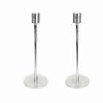 Luxe Silver Taper Candle Holder