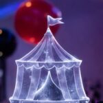 Acrylic Circus Themed Centerpieces 3D