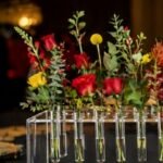 Acrylic Rectangular Test Tube Centerpiece