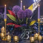 Blue Palm & Purple Display