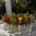 Circular Test Tube Centerpiece - 85cm - SILK