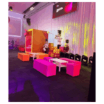 Coloured Banquette Bench Seating