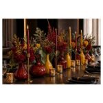 Eclectic Trestle Table Display (Red & Yellow) - Fresh