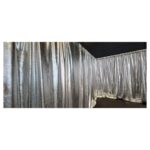 Foil Silver Draped Back Drop
