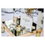 Gold Palm Double Stacked Centerpiece