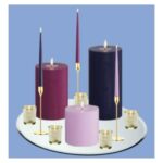 LED Coloured Pillar / Taper Eclectic Display