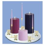 LED Coloured Pillar / Taper Eclectic Display