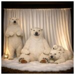 Winter Wonderland Polar Bear Backdrop