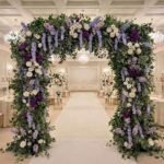 Silk Square Foliage and Floral Arch