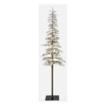 Alpine Slimline Flocked Tree 6ft 