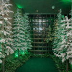 Alpine Slimline Flocked Tree 6ft 