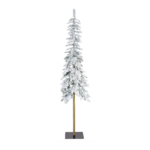 Alpine Slimline Flocked Tree 6ft 