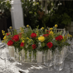 Circular test tube centerpeice 40cm