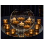 Gold Lotus fishbowl