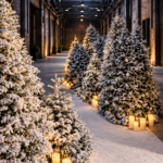 Snowy Alpine CHristmas entrance