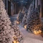Snowy Alpine CHristmas entrance